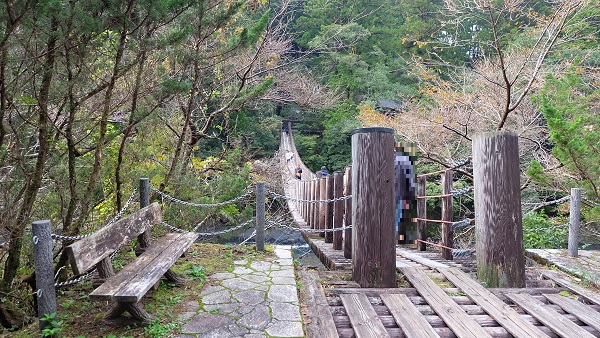 【和歌山県】道の駅龍神(ウッディプラザ木族館)　吊り橋